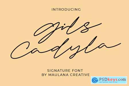 Gils Cadyla Signature Script Font