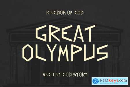 Greek Myth Decorative Display Font