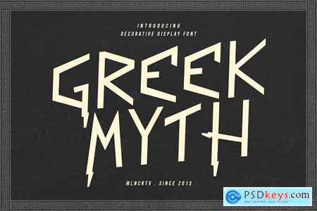 Greek Myth Decorative Display Font