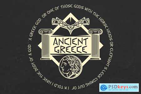 Greek Myth Decorative Display Font