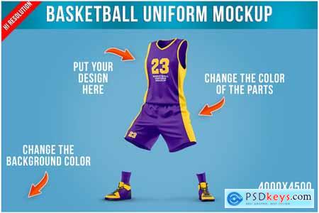 Basketball Uniform Mockup