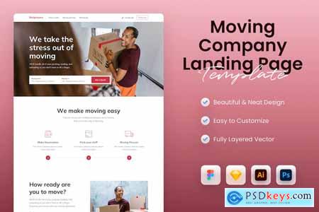 Moving Company Landing Page Template