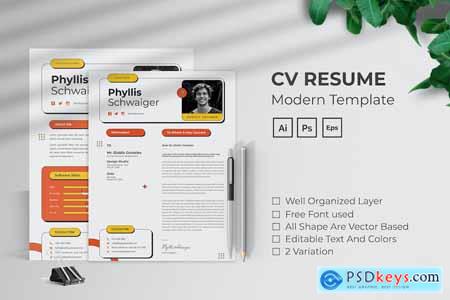 Pop Up CV Resume