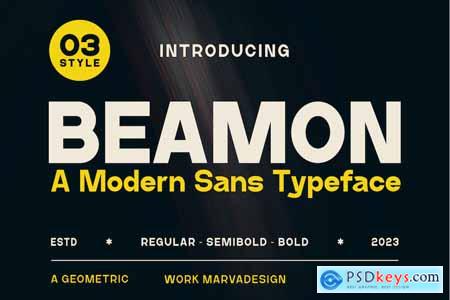 Beamon - A Modern Sans Serif Font