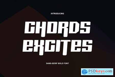 Chords Excites Font