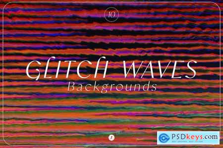Glitch Waves Backgrounds