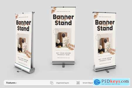Banner Stand Roll Mockup