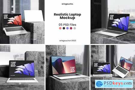 Realistic Laptop Mockup