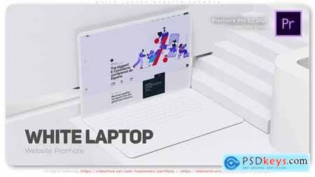White Laptop Website Promote 45821831