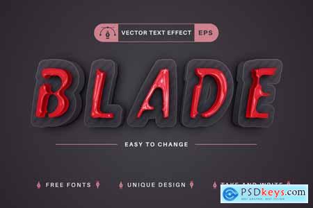 Bloody - Editable Text Effect, Font Style