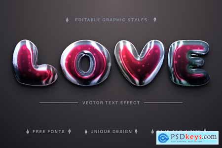 Love - Editable Text Effect, Font Style