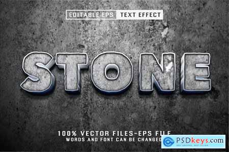 Stone Editable Text Effect