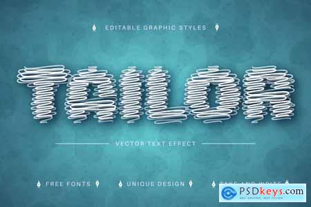 Tailor - Editable Text Effect, Font Style