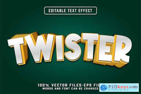 Twister Editable Text Effect