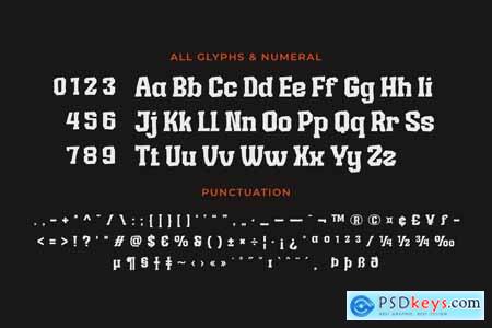 MEORU GEND Display Hero Font