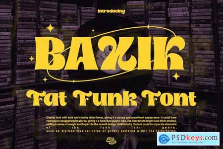 Baxik - Fat Funk Font