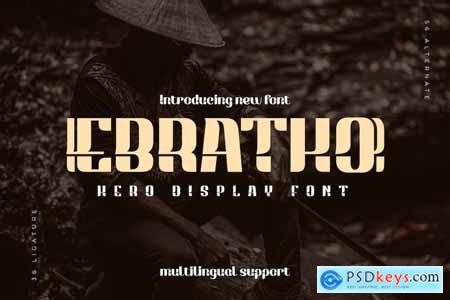 EBRATHO Display Hero Font