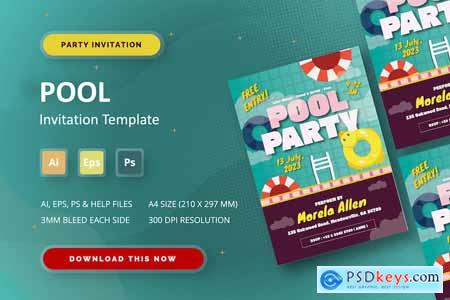 Pool - Party Invitation