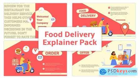 Online Food Delivery Explainer Animation Scene 45858623