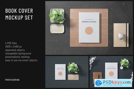 Book Cover Mockup Set