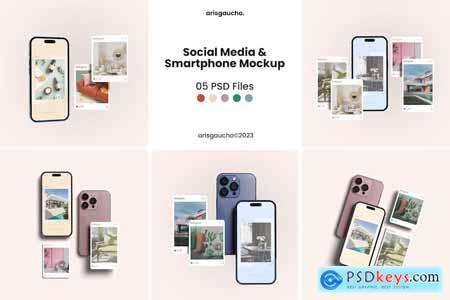 Social Media and Smartphone Mockup