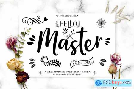 Hello Master Script Font DUO