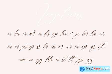 Berly Clarisa Modern Signature Handwriting Font