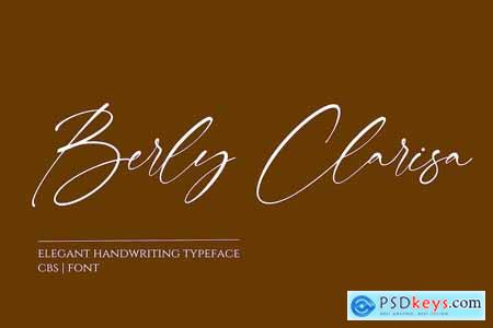 Berly Clarisa Modern Signature Handwriting Font