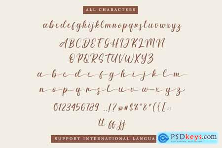 Delinda Agatha - Calligraphy Font