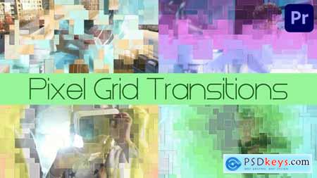 Pixel Grid Transitions for Premiere Pro 45883076