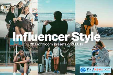 20 Influencer Style Lightroom Presets and LUTs