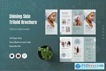 Shining Skin Trifold Brochure