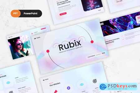 Rubix - Gradient Blurry PowerPoint Template