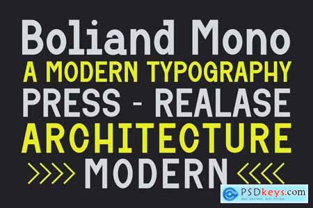 Boliand - A Modern Monospace Font