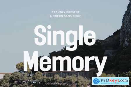 Single Memory - Modern Sans Serif