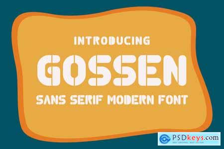 Gossen - Modern Sans Serif