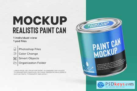 Paint Cans Mockup