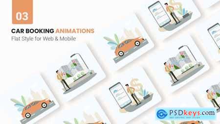 Car Booking Animations - Flat Concept 45979922