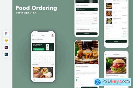 Food Ordering Mobile App UI Kit 2B7XHL3