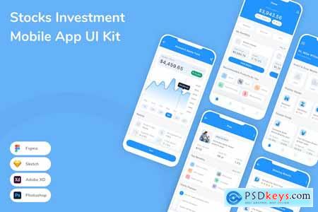 Stocks Investment Mobile App UI Kit