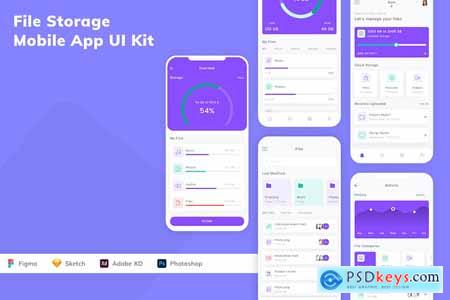 File Storage Mobile App UI Kit