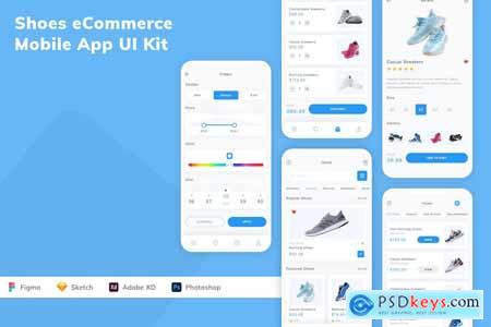 Shoes eCommerce Mobile App UI Kit