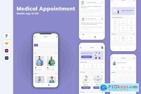Medical Appointment Mobile App UI Kit