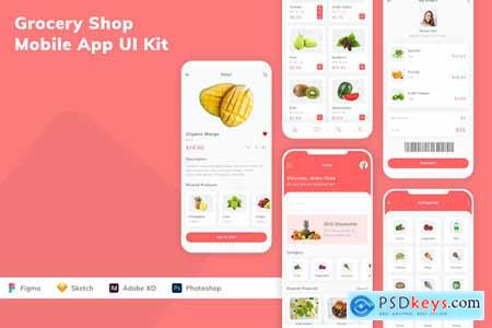 Grocery Shop Mobile App UI Kit