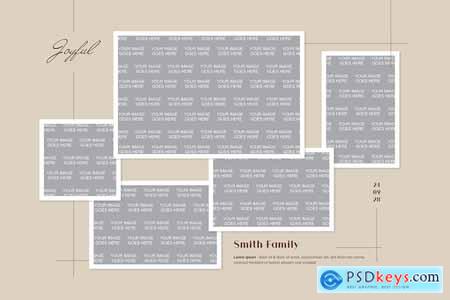 Rustic Photo Collage Card Layout