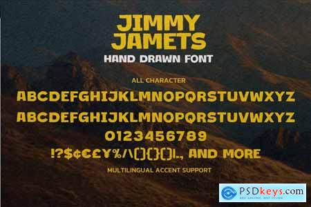 Jimmy Jamets - Hand Drawn Font