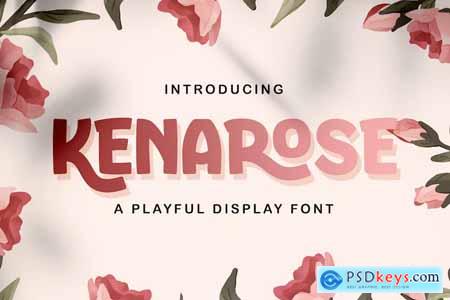 Kenarose - Playful Display Font