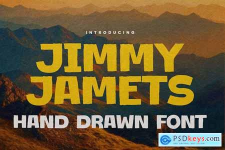 Jimmy Jamets - Hand Drawn Font