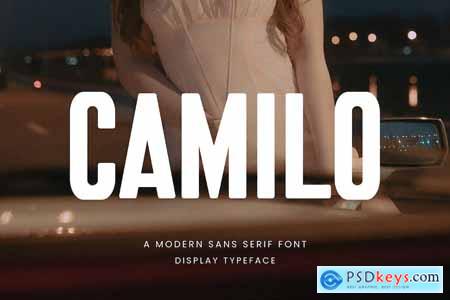 Camilo Modern Sans Serif Font Typeface