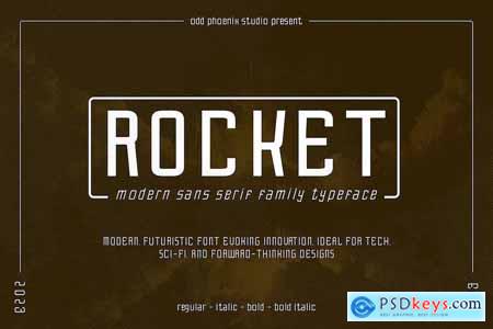 Rocket - Modern Sans Serif Family Typeface